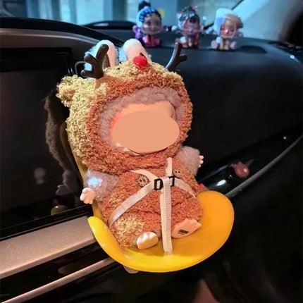 Carseat Safety Seat for Labubu Cute Doll Air Outlet