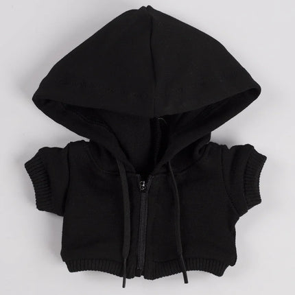 Stylish Hooded Zipper Sweatshirt Outfit Set  for 15-17cm Labubu Dolls