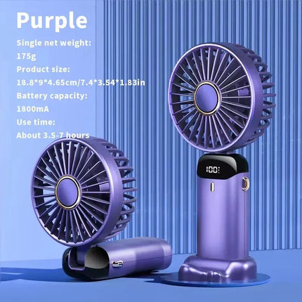Handheld Mini Fan 3000mAh