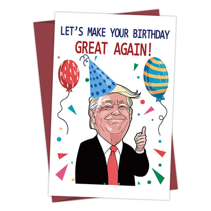 Funny Trump Theme Hilarious Greeting Card