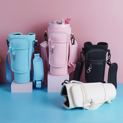 40oz Neoprene Water Bottle Pouch Holder Carrier Bag