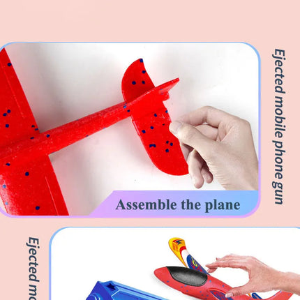 Foam Plane Launcher Outdoor Toy for Boys