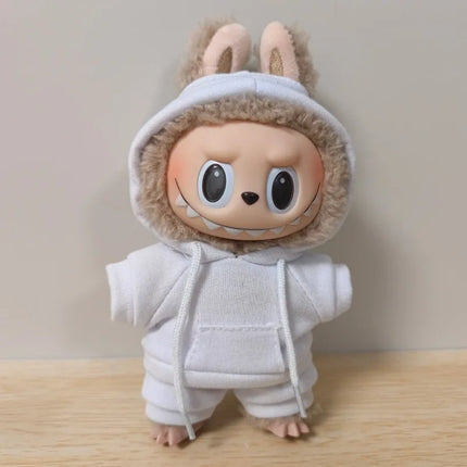 Labubu Doll Clothes Set (Hoodie & Pants Outfit)