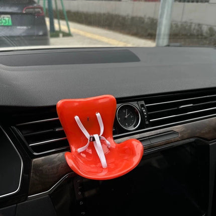 Carseat Safety Seat for Labubu Cute Doll Air Outlet