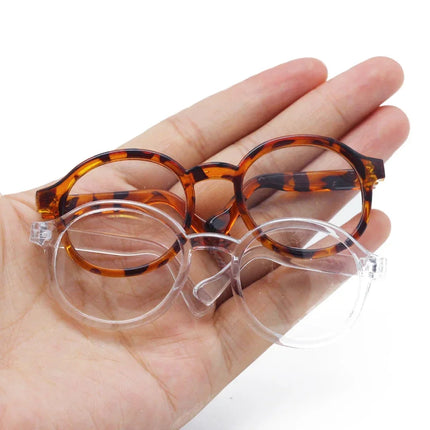 Transparent Plastic Glasses for BJD Dolls