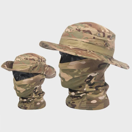 Camouflage Boonie Cap & Balaclava Set