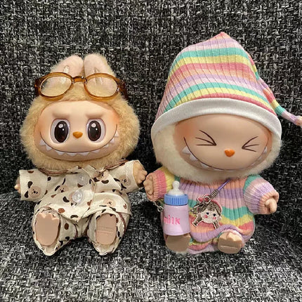 Labubu Silk Spotted Pajamas Set