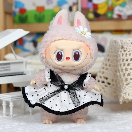 Labubu Doll's Clothes, Leather Jacket T-shirt Pants Dress