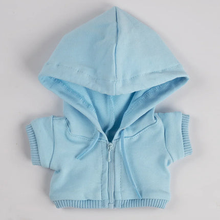 Stylish Hooded Zipper Sweatshirt Outfit Set  for 15-17cm Labubu Dolls