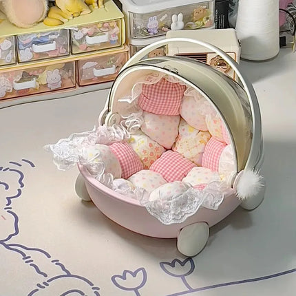 Labubu Baby Stroller Storage Box & Doll Decor
