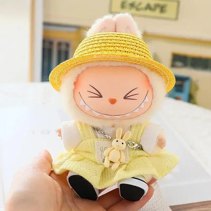 For 17cm Ropa Labubu v1/v2/v3 cloth Doll T-Shirt
