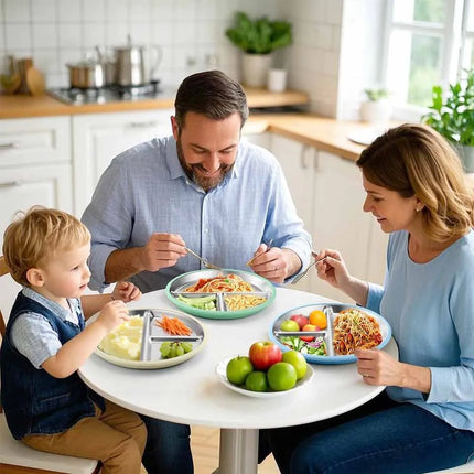 Stainless Steel Plate Kids Dinner Sets