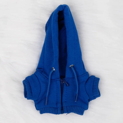 Stylish Hooded Zipper Sweatshirt Outfit Set  for 15-17cm Labubu Dolls