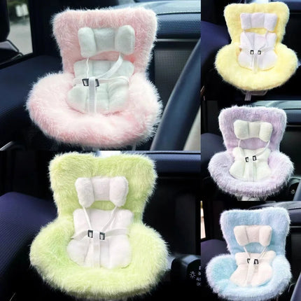 Car Doll Safety Seat for 17cm Labubu Cartoon Chair
