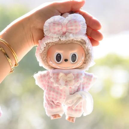 Cute Mini Plush Dolls Clothes Outfit Accessories Set