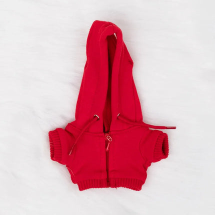 Stylish Hooded Zipper Sweatshirt Outfit Set  for 15-17cm Labubu Dolls