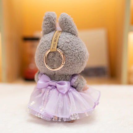 Bow Sequined Gauze Dress For 17cm Labubu Doll