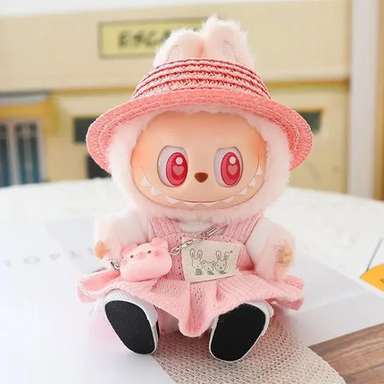 For 17cm Ropa Labubu v1/v2/v3 cloth Doll T-Shirt