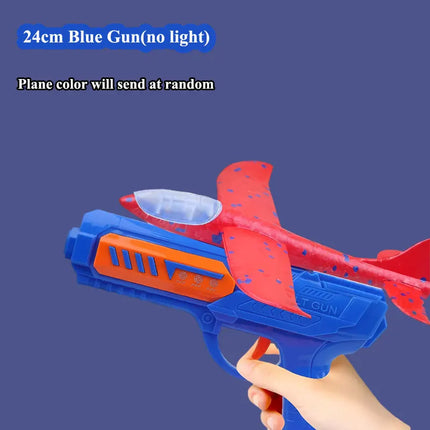 Foam Plane Launcher Outdoor Toy for Boys