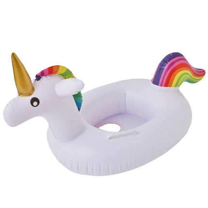 Rooxin Flamingo Swimming Circle Baby Infant Float Pool Swimming Ring With Sunshade Floating Seat Summer Beach Pool Swim Tube