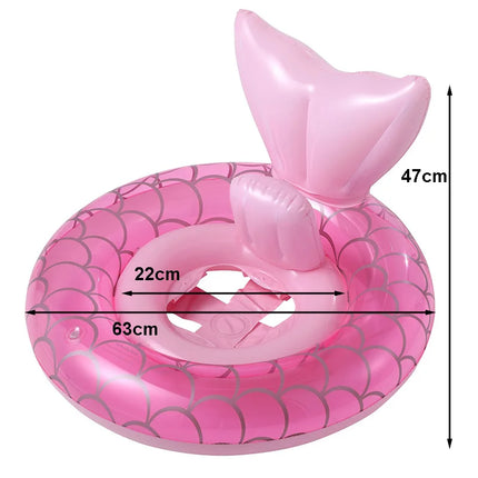 Rooxin Flamingo Swimming Circle Baby Infant Float Pool Swimming Ring With Sunshade Floating Seat Summer Beach Pool Swim Tube