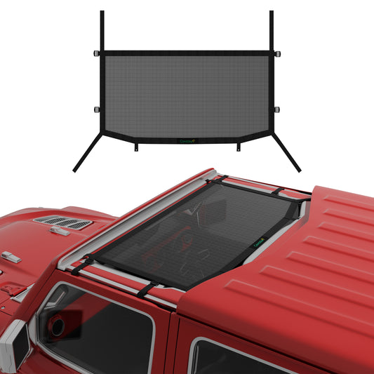 Covosun Jeep Gladiator Sun Shade, Convenient & Customizable Mesh Soft Top for Jeep Gladiator(2018-Current), Jeep Gladiator(JT) Accessories for Summer Trips